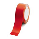ローコスト屋内床貼テープ (セパ無) 50mm幅×33m巻 カラー:赤 (863-383A) 安全用品・工事看板 安全テープ・表示テープ・標識テープ 屋内床貼用...
