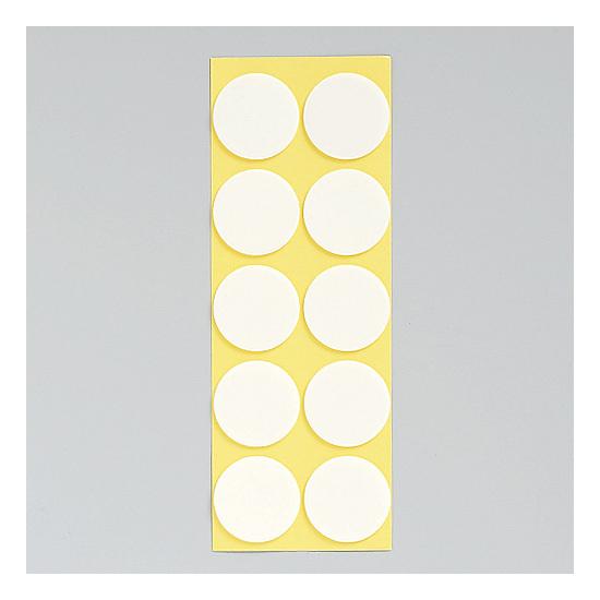 丸型発泡両面テープ (セパ付) 25mmΦ 100個入 (1枚10個付×10) (863-362) 安全用品・工事看板 安全テープ・表示テープ・標識テープ その他テープ