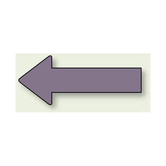 JIS配管識別方向ステッカー 無地・矢印型 酸・アルカリ用 中 10枚1組 (AS-23-5M) 安全用品・工事看板 配管表示ステッカー 配管用表示ステッカー