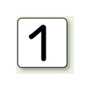 JIS安全表示ステッカー 数字表示 1 極小 10枚1組 (AS-24-1SS) 安全用品・工事看板 配管表示ステッカー 配管用表示ステッカー