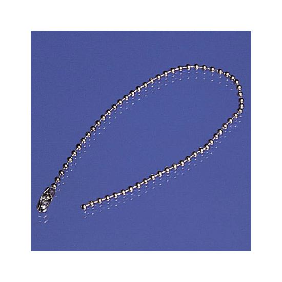 ボールチェーン (ステンレス) 2.3φ×300mm 5本1組 (860-07) 安全用品・工事看板 バルブ開閉表示 バルブ..
