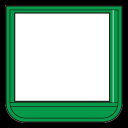 差替楽々・ポケット胸章 60×60 ワニ口クリップ付 緑 (368-141) 安全用品・工事看板 安全保護具 胸章・リボン・ネームプレート