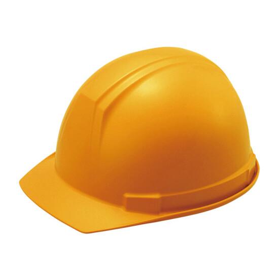 ヘルメット レインガード付 前ひさし型 ST＃169-EZ (電・飛・墜) 黄 (377-42YE) 安全用品・工事看板 安全保護具 工事現場作業用安全ヘ..