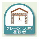 作業管理関係ステッカー クレーン (天井) 運転者 2枚1組 (851-64) 安全用品・工事看板 安全保護具 ヘルメット用ステッカー・用品