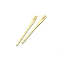 竹エコフォーク(小) (50本入) (W08882) 卓上用品 スプーン・カトラリー