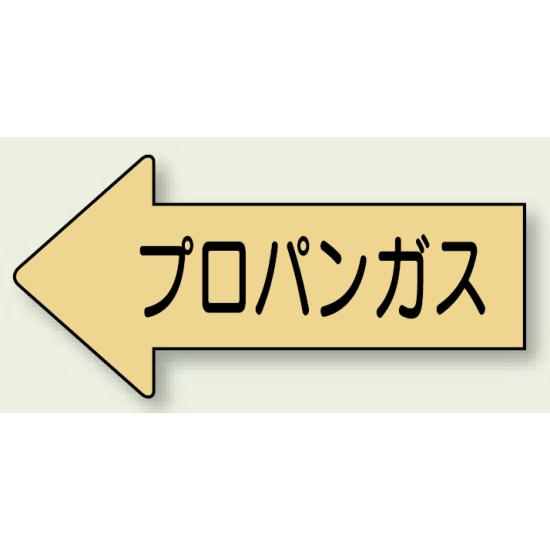 JIS配管識別方向ステッカー 左向き フロンガス 小 10枚1組 (AS-33-2S) 安全用品・工事看板 配管表示ステッカー ガス用