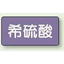 JIS配管識別ステッカー 横型 希硫酸 極小 10枚1組 (AS-5-12SS) 安全用品・工事看板 配管表示ステッカー 酸・アルカリ用