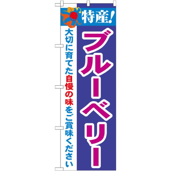 のぼり旗 特産!ブルーベリー (21468) ネコポス便 果物・フルーツ