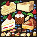 ケーキ(1) 看板・ボード用イラストシール (W285×H285mm) 販促用品 看板・ボード用デコレーションシール ケーキ・スイーツ