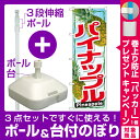 【3点セット】のぼりポール(竿)と立て台(16L)付ですぐに...