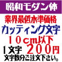 楽天デザイン工房 （文字 ステッカー）屋外耐候　昭和モダン体　10センチ以下　カッティング文字　カッティングシート　カッティングシール　切り文字　文字　ステッカー　文字ステッカー　制作・販売・通販　広告、案内板、看板、車などに オリジナルグッズ