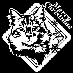 クリスマスステッカー クリスマス ステッカー 車 窓 飾り 猫 ネコ ねこ デザイン ペット 2 オリジナルグッズ 大きさ 約15cm