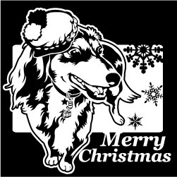 クリスマスステッカー クリスマス ステッカー 車 窓 飾り 犬 イヌ dog デザイン ペット 7 オリジナルグッズ 大きさ 約15cm