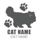 猫ステッカー 猫 ステッカー ネコ ねこ シール ペットネームを入れられる CAT 17 猫カッティングステッカー カッティングシート デザイン工房 オリジナルグッズ その1
