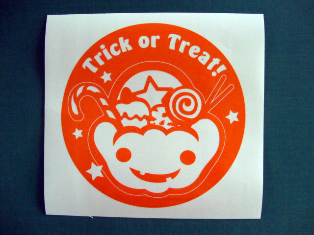 【メール便 送料無料】 ハロウィンステッカー ハロウィン 15cm A-7 オリジナルグッズ