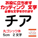 チア カッティングシート 文字 文字シール 切り文字 製作 通販 屋外耐候 販促 集客 売上アップに 看板 案内板 必要な文字を作れます。丸ゴシック体 黒 5cm オリジナルグッズ
