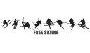 【送料無料】　フリースキー　トリックステッカー　3　FREE SKI　スキー　ステッカー