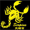 【送料無料】 蠍座ステッカー さそり座 ステッカー星座オリジナルステッカー 蠍座 【smtb-TK】 オリジナルグッズ