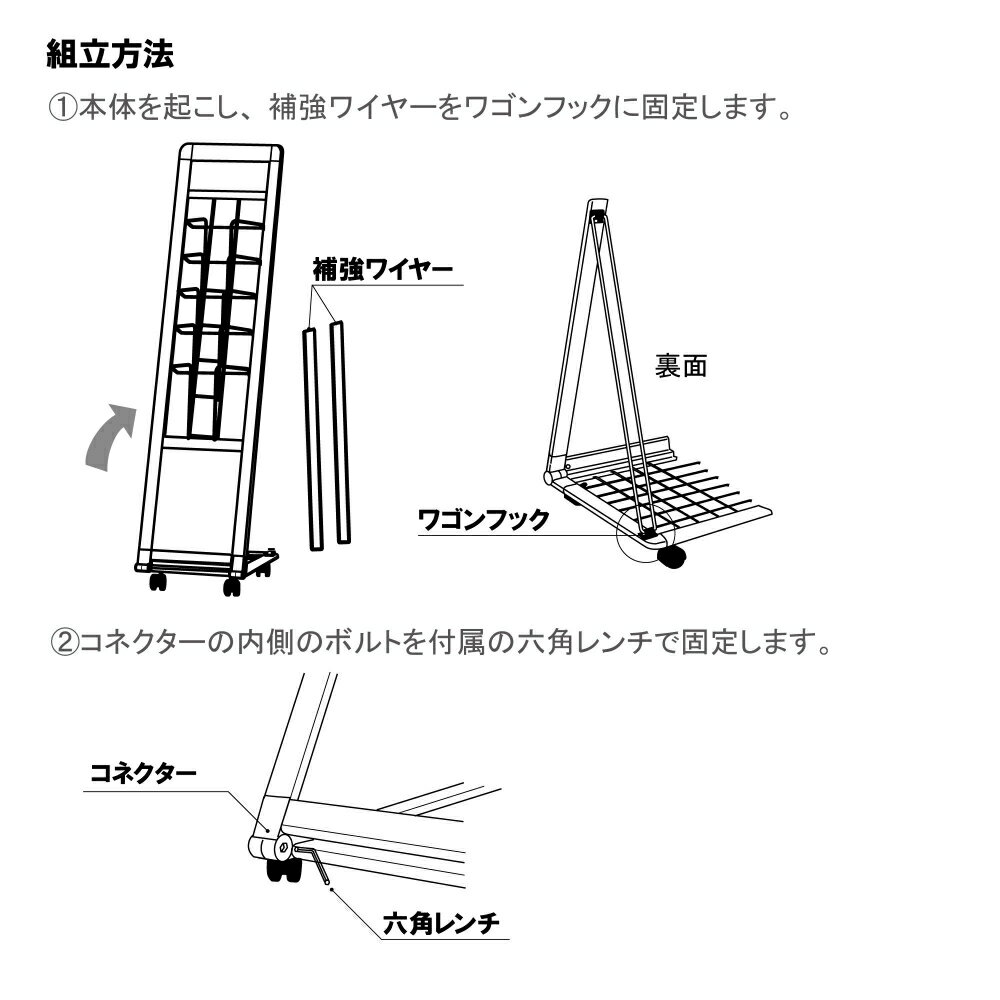 【個人宅配送不可】カタログスタンドパンフレットスタンドL型カタログスタンドPRL-101BブラックA41列10段片面屋内サイズ:D425times;W299times;H1362mmキャスター付き折りたたみ式収納便利シックシンプルおしゃれ/チラシパンフレットリーフレットカタログ