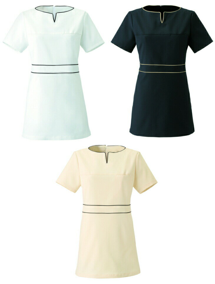 チュニック 透防止 吸汗 制電 ストレッチ エステティックサロン スパ 歯科医院 クリニック 5号〜15号 チトセ calala キャララ CL0185