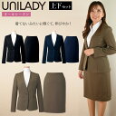 UNILADY リラクシージャケット セミタイトスカート 上下セット 5号〜15号 U2223 U9223 ニットストレッチ 軽量 肩パットなし 洗濯機可 事務...