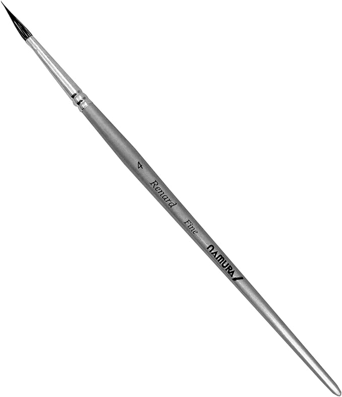 Rakuten - 【メール便限定価格】【名村大成堂】水彩筆　ルナール　Fine　＃4　丸/ラウンド　4号　【宅急便価格は1本3470円】