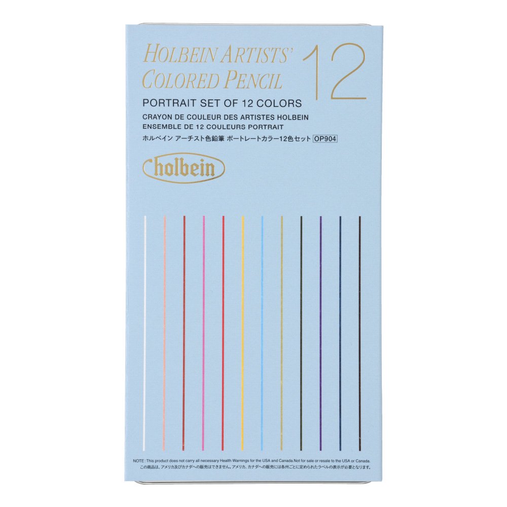 【ホルベイン】　アーチスト色鉛筆 ポートレートカラー 12色