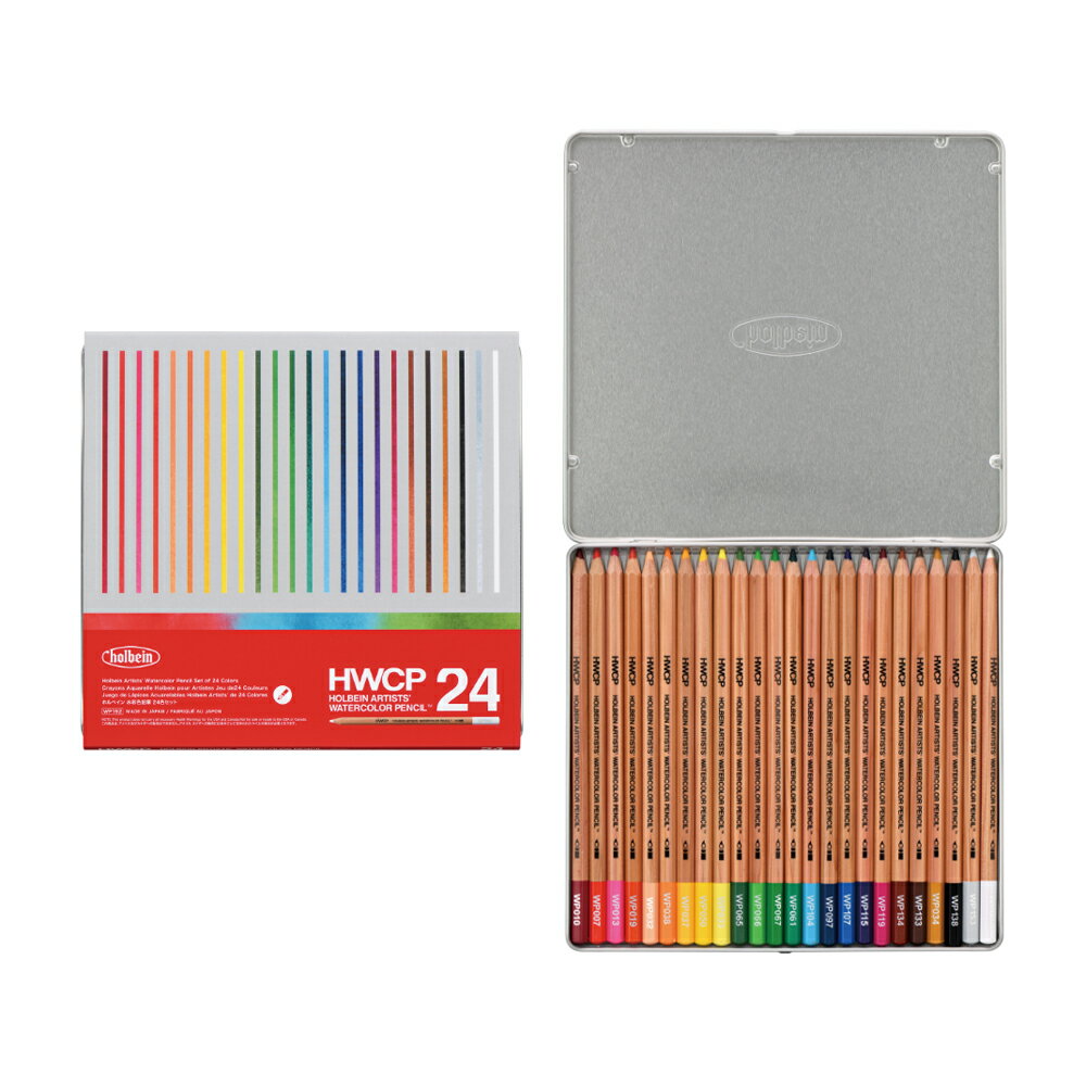 Rakuten - 【ホルベイン】HWCP　水彩色鉛筆　WP192 　24色セット/缶入り　【メール便限定価格/1梱包1個のみ】 【宅急便価格1個7980円】