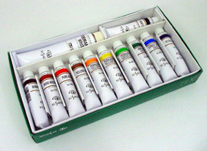 【クサカベ】専門家用油絵具12色セット A12