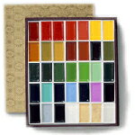 【メール便限定価格】【吉祥】 角顔彩 上製35色セット 【宅急便ご利用時は1個7580円に変更】