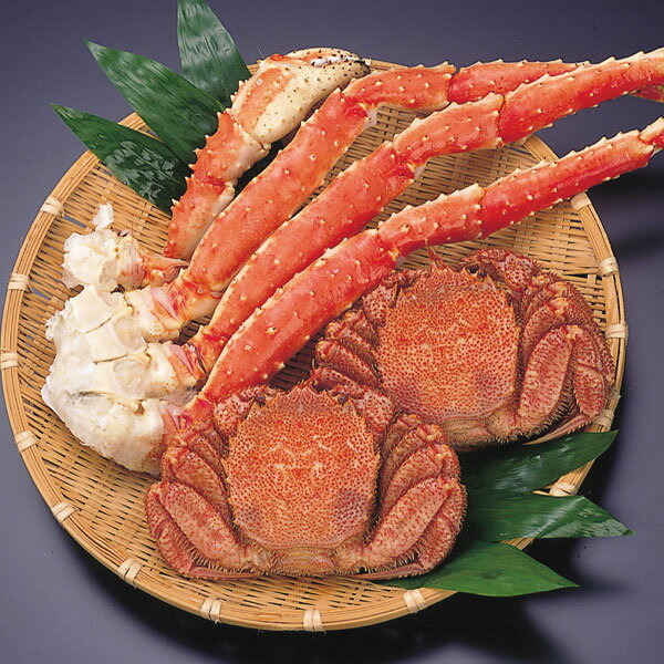 送料無料タラバガニ脚800gと毛ガニ450g×2尾セット