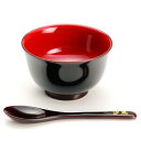 【木製漆器】ベビーセットE 【溜】 (名入れ対応商品)