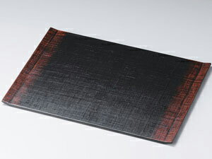 【越前漆器】両折れ布貼り膳　ぼかし塗