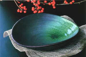 陶漆　6寸向付　岩オリベ　（旧型）(3)