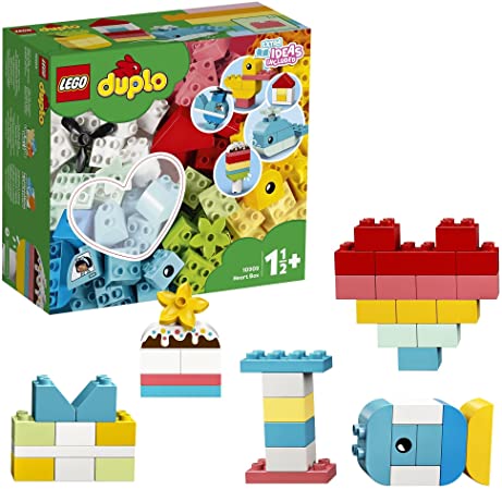 レゴ(LEGO) デュプロ デュプロのいろいろアイデアボックス ハート 10909 はじめての積み木 組み合わせ 1歳半 知育 女の子おもちゃ