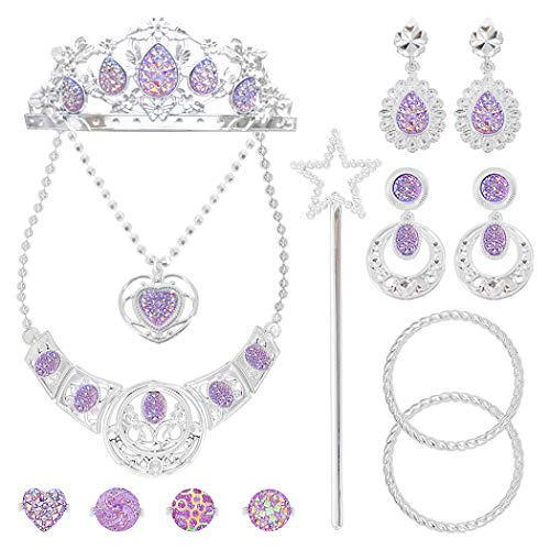 Tagitary プリンセスアクセサリー 子供コスチューム おもちゃ ビーズ アクセサリーキット DIY 手作り おもちゃ メイキングトイ キッズプレゼント 女の子アクセサリー 誕生日プレゼント 発表会 お祭り 縁日 かわいいお姫様系 ティアラ ネックのサムネイル