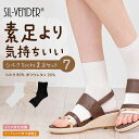 \期間限定セール価格/ トゥレス シルク ソックス 靴下 【 2足セット 】レディース 送料無料 オープントゥ クルー ソックス サンダル 靴擦れ 先なし つま先なし 汗 汗取り ベタつき 防止 予防 冷え取り ルーム 夏 消臭 敏感肌 蒸れない ショート丈 素足より気持ちいい