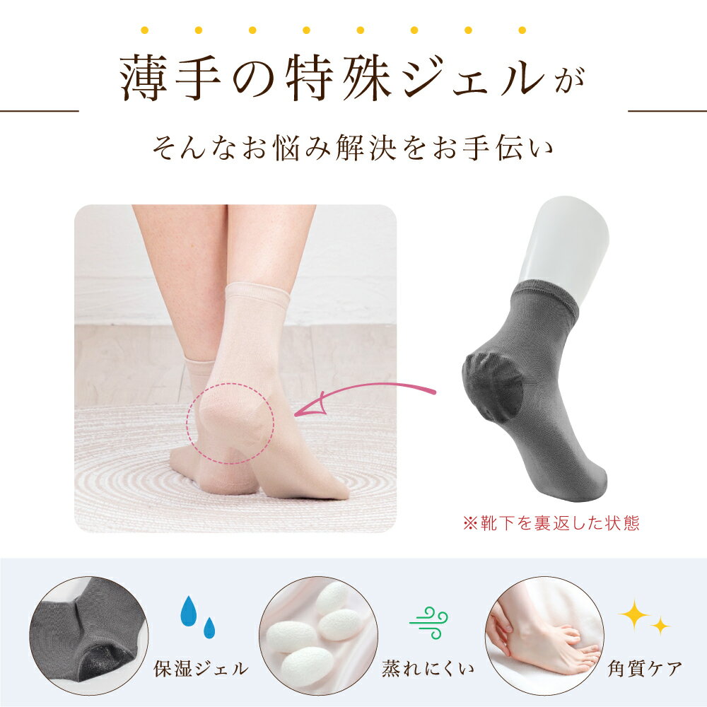 【 1000円ポッキリ 】かかとケア シルク ...の紹介画像3