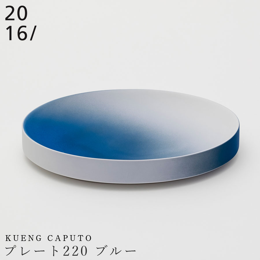 楽天silent -サイレント-【Kueng Caputo　プレート220 ブルー】22cm 楕円形 楕円皿 オーバルプレート 有田焼き 2016/ 陶器 ニーゼロイチロク 焼き物 日本製 レンジ・食洗機対応 和食器 高級食器 デザイナーズ食器 エムスタイル M.STYLE【ミヤザキ食器】【Silent-サイレント-】