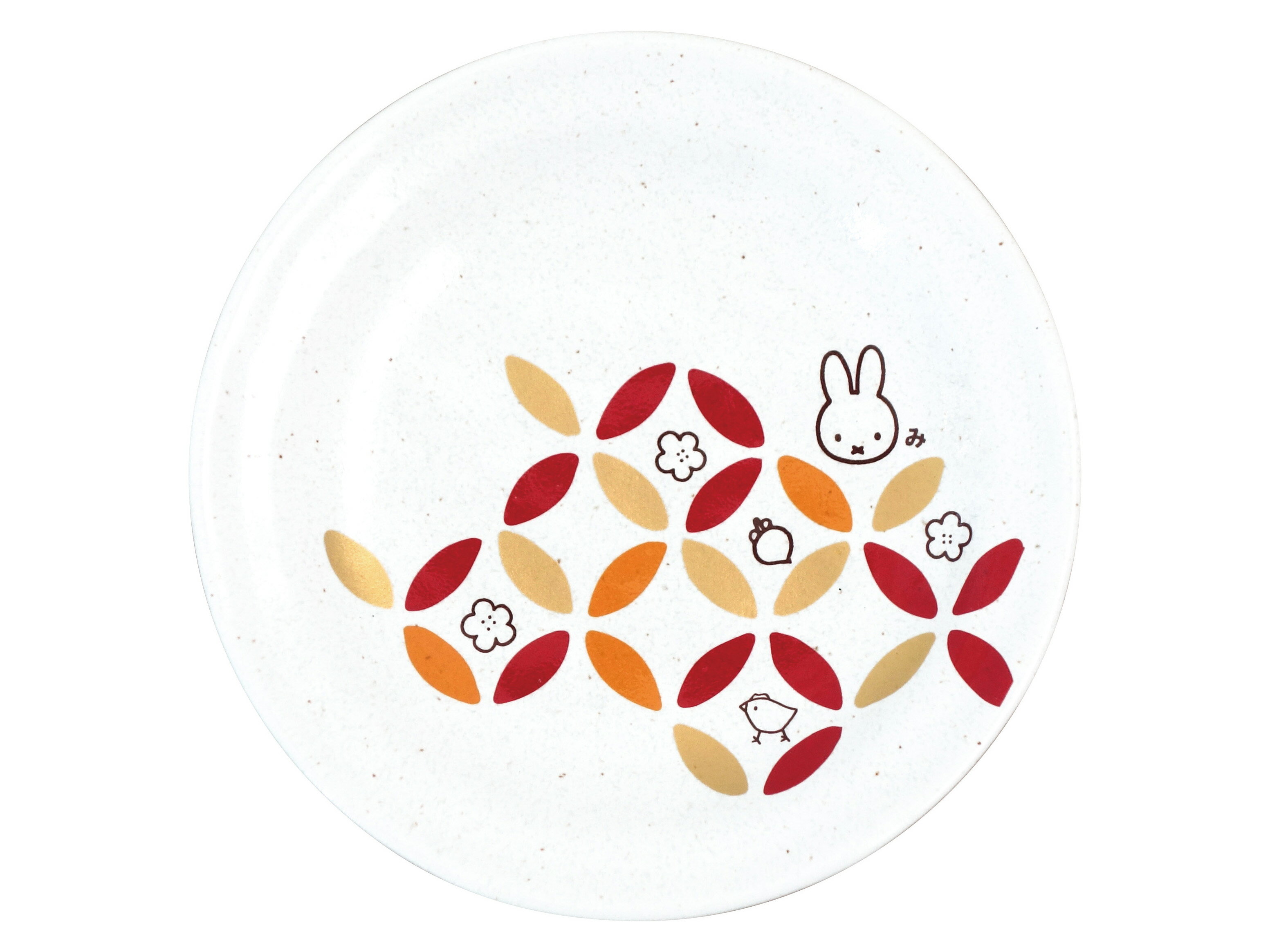 乐天商城 - 『スーパーSALE開催中』【ミッフィー七宝紋 五寸皿】miffy ブルーナ おしゃれ かわいい 食器 キャラクター【金正陶器】