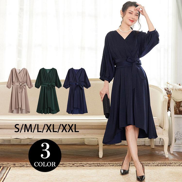 ロング丈ワンピース セレモニースーツ レディース ママ 30代 母親 フォーマル 入学式ワンピース スリム シンプル 入園式 長袖 卒業式 vivishow