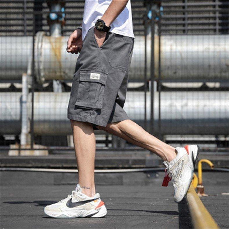 Nylon Shorts - カーゴパンツ ショートパンツ 短パン 五分丈 メンズ ワンポイント カジュアル アウトドア 大きいサイズまで イージーパンツ カーゴショーツ 夏 部屋着