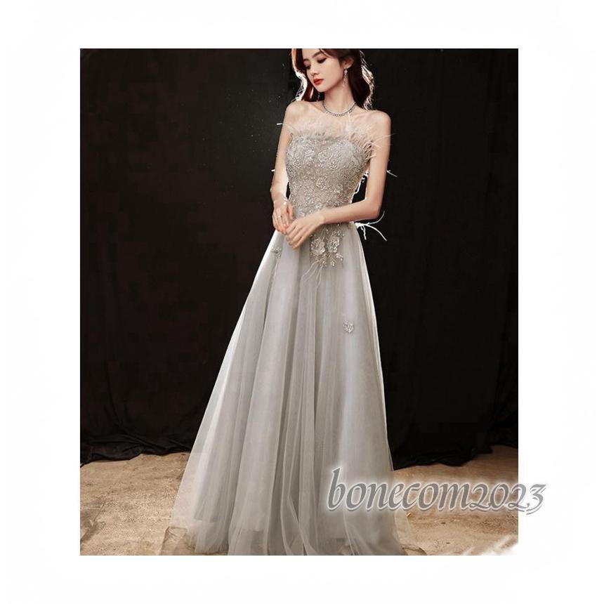 パーティードレス ワンピース ウェディングドレス 結婚式 成人式 パーティードレス エレガント エンパイア 誕生日 花嫁ロングドレス 演奏会 挙式