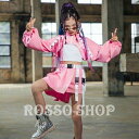 キッズ ダンス衣装 ガールズ 韓国 ヒップホップ ジャズダンス ステージ衣装 セットアップ へそ出し 応援団 チア チアガール 演奏会 ダンス衣装