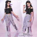 キッズダンス衣装 ヒップホップ キッズ ダンス衣装 HIPHOP JAZZ ガールズ シャツ 花柄 レディース メンズ 子供 花柄シャツ ダンスシャツ 練習着2...