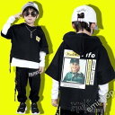 キッズ ダンス衣装 ヒップホップ セットアップ 迷彩 HIPHOP ベスト 長袖シャツ 迷彩パンツ ズボン 男の子 女の子 子供服 ステージ衣装 演出服 練習着