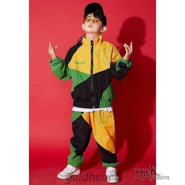 キッズダンス衣装 ヒップホップ hiphop 男の子 ジャッズ ジャズダンス 子供服 発表会 演出服 オシャレ ..