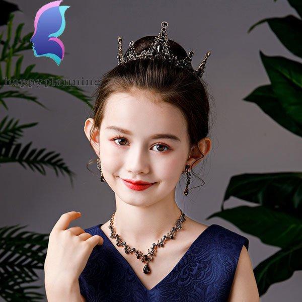 クラウン ヘッドドレス ティアラ ヘアアクセサリー キッズ 女の子 髪飾り 子供 ウエディング カチューシャ 誕生日 ピアノ発表会 結婚式 ラインストーン 舞台演出