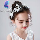 ヘアアクセサリー キッズ ヘッドドレス 女の子 髪飾り 子供 ウエディング ヘアピン フォーマル フラワーガール ピアノ発表会 結婚式 パール プレゼント 写真...