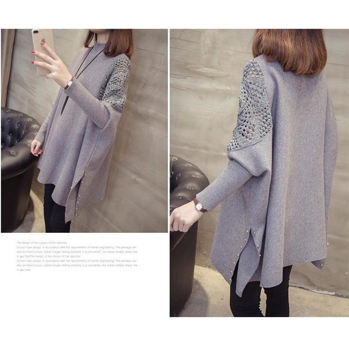 ニットチュニック セーター レディース 長袖 ニット ロングセーター 秋冬 トップス ドルマンスリーブ ニットソー ゆったり ハイネック 30代 40代 50代 60代